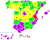 El mapa del ruido en España